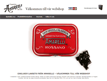 Tablet Screenshot of amarellilakrits.shop.textalk.se